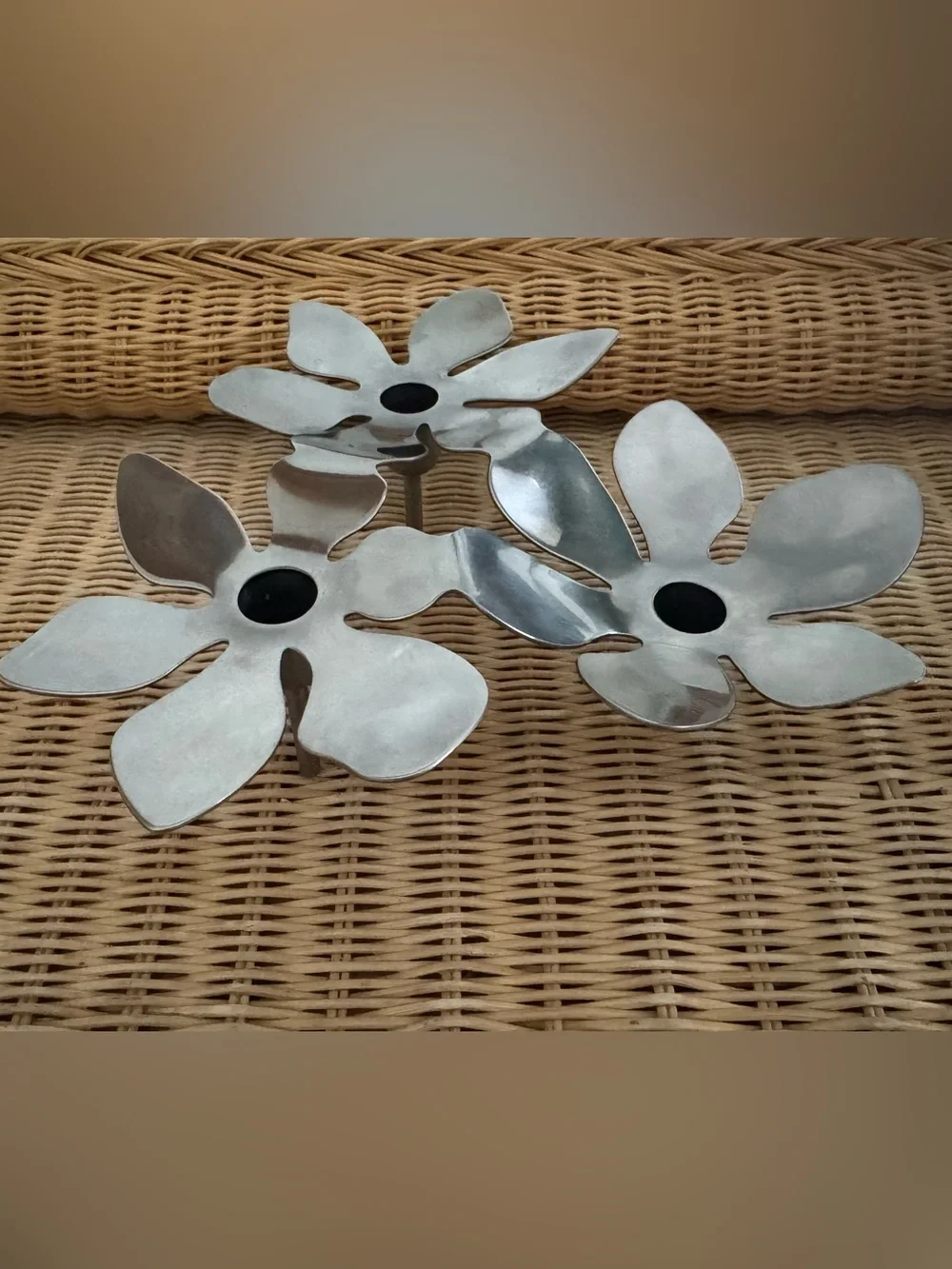 Vtg 90s IKEA Florsl Candleholders